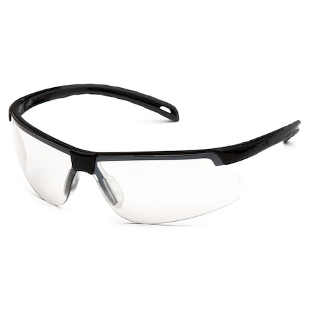 Pyramex Ever-Lite(R), Safety Glasses, Anti-Scratch, Photochromatic Lens, Black Frame, Half-Frame SB8624D
